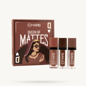 MARS Queen of Mattes Liquid Lipsticks Box Set (Browns)